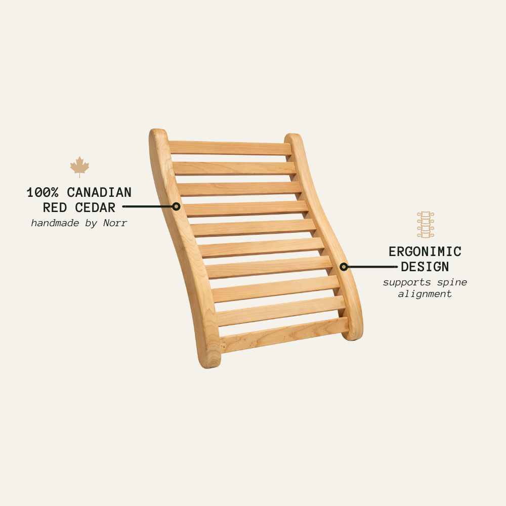 Cedar Back Rest for Sauna